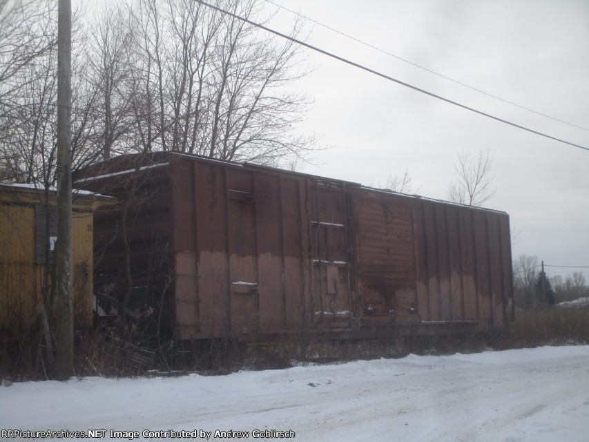 LS&M Boxcar in the Snow